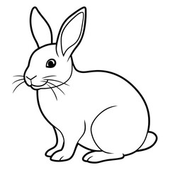 rabbit background vector illustration