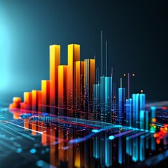 Graph depicting business economy trends