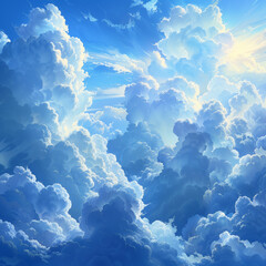 Realistic Clouds - obrazy, fototapety, plakaty