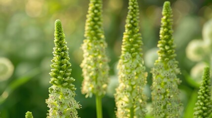 Horsetail Knotweed Flowers in the Garden