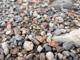 pebbles or stons on the beach