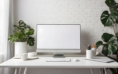 A sleek, wooden cylinder podium stands against a dark abstract backdrop, illuminated by spotlights, ideal for showcasing products