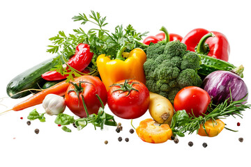colorful arrangement of farm fresh vegetables