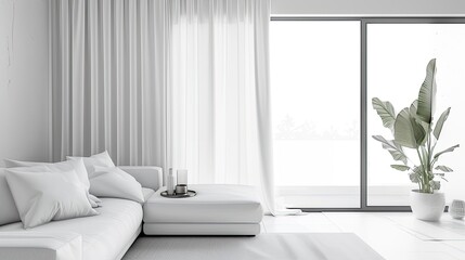 a white textured solid blackout window treatment curtain featuring passing point tab top, perfect for enhancing both living room and bedroom windows with its versatile design and practical features. - obrazy, fototapety, plakaty
