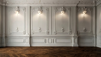 Classic aged interior room. AI generative. - 786621796