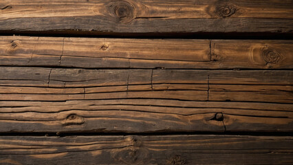Wood texture. Old brown aged wood background. AI generative. - 786622521