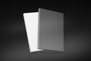 3D illustration. Softcover book isolated.
