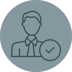 Selection Grey Line Circle Icon