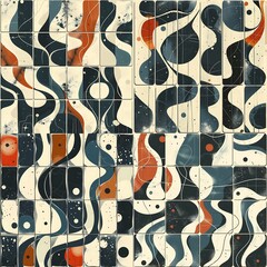 seamless pattern with fishes