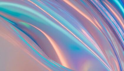 Abstract holographic fabric in bright colours 