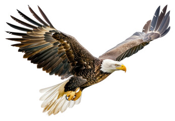 PNG Flying bird animal eagle - obrazy, fototapety, plakaty