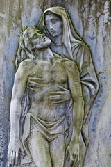 Obraz premium Pieta. Cimetière monumental, Milan - Italie