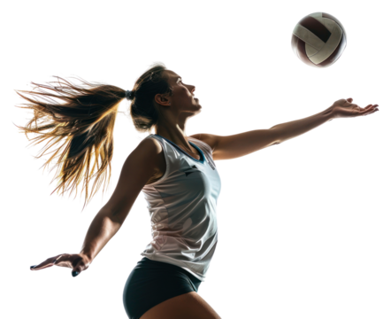 PNG Female professional volleyball player sports adult determination