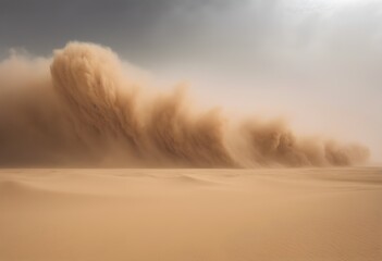 A sandstorm in the Desert - obrazy, fototapety, plakaty