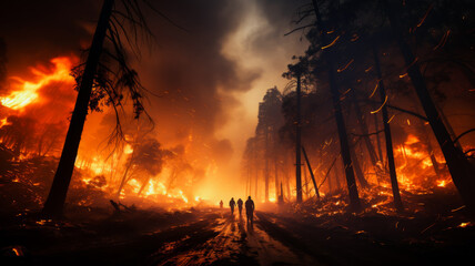 The Grim Reality of a Forest Fire