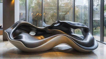 Fotobehang  Interior Culture and Famous Sculptures.  Abstract Sofa Showcase © EwaStudio