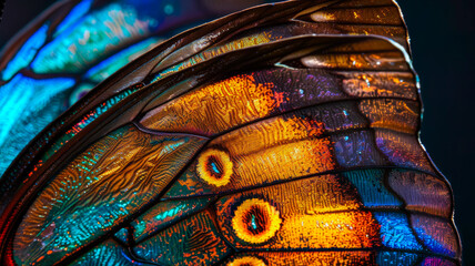A Close-Up of Butterfly Wing - obrazy, fototapety, plakaty