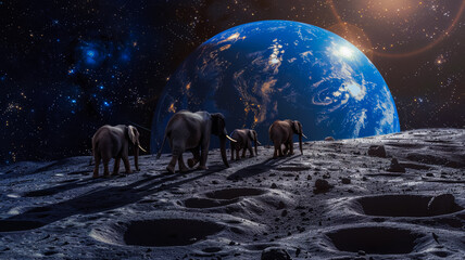 Elephants on a Lunar Expedition