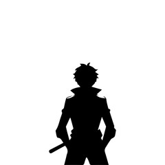 young man anime style character vector illustration design. Manga Anime Boy Black Hair Faces Cartoon