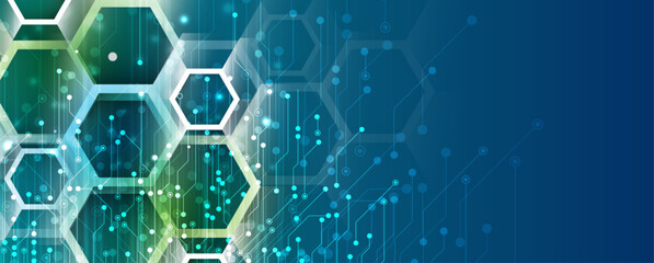 Technology abstract futuristic science background for internet business. Big data concept.