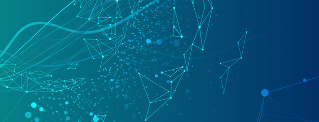 Technology abstract futuristic science background for internet business. Big data concept.