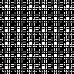 Seamless pattern. Geometric illustration. Squares, strokes, curves ornament. Tribal wallpaper. Ethnic motif. Folk backdrop. Modern background. Digital paper, textile print, web design. Vector art