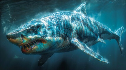 Monstrosity of the Deep. Megalodon shark