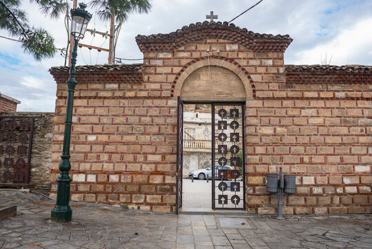Gateway of Vlatadon Monastery in Ano Poli - Upper Town of Thessaloniki city, Greece
