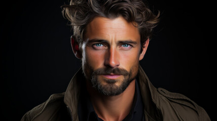 Obraz premium Close Up Portrait Of Man