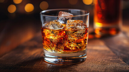 Bar Scene with Single Malt Whisky
