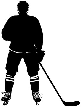 recommend clip art: hockey player silhouette isolated
                    
