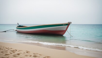 boat on the beach in Bright Colours 