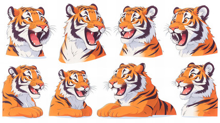 Tiger Stickers Collection 
