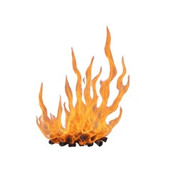 fire on a isolated Transparent png background