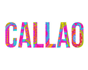 Callao, Republic of Peru creative name design