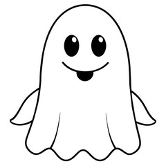 ghost background vector illustration