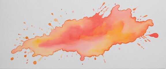 Watercolor stain in Bright Colours background