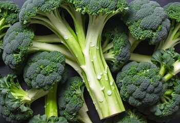 Broccoli isolated on white in Bright Colours 