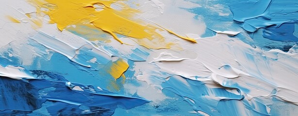 abstract painting with strokes, web banner format