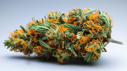 Close up of   marijuana strain.  Medical cannabis bud - obrazy, fototapety, plakaty