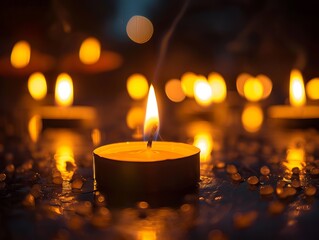 candles on the table