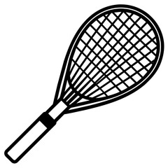 badminton racket isolated