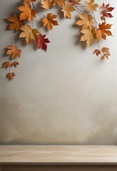 Naklejka na ściany i meble Autumn background in bright colours 