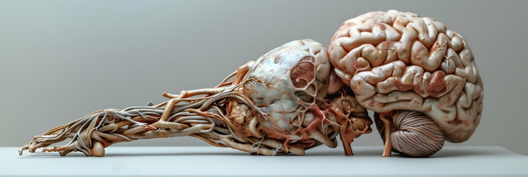 Human Brain Illustration 3D Image,
A brain of a human
