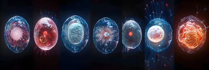 Poster Detailed Pictorial Representation of the Stages of Oocyte Development © Addie