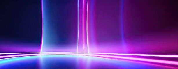 Ultraviolet abstract neon light background