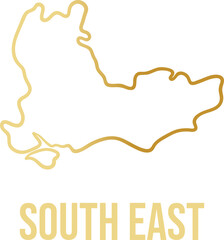 South East region simple smooth map