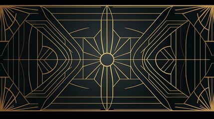 luxury geometric art deco pattern background