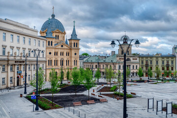 The city of Łódź - view of Freedom Square. - 786666580