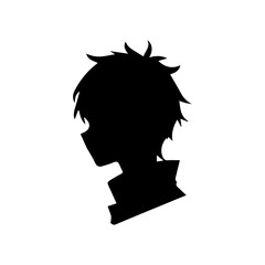 Young man anime style character vector illustration design.
